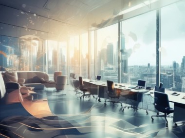 优雅动态商务背景图，提升商务环境活力