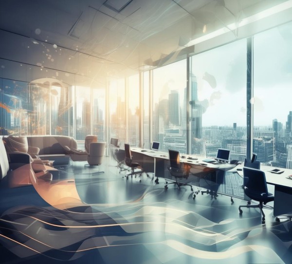 优雅动态商务背景图，提升商务环境活力